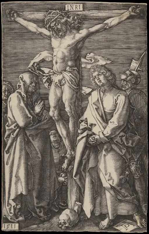 The Crucifixion, from "The Passion" Wall Art by Albrecht Dürer - High-Resolution Digital Print