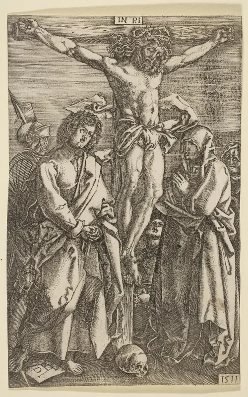 The Crucifixion, from "The Passion" (reverse copy) Wall Art by Albrecht Dürer - High-Resolution Digital Print