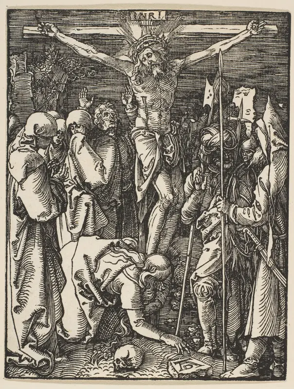 The Crucifixion, from "The Small Passion" Wall Art by Albrecht Dürer - High-Resolution Digital Print