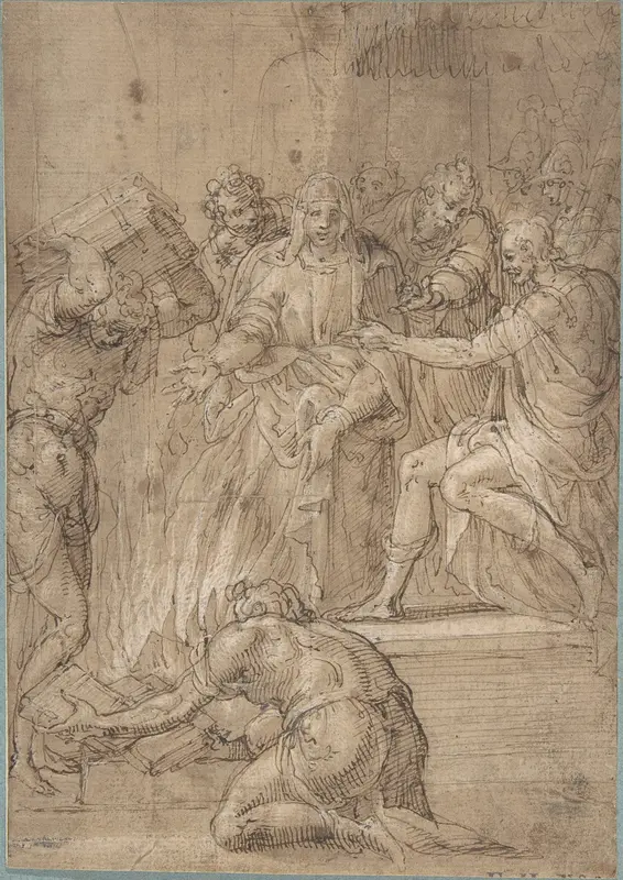The Cumaean Sibyl before Tarquin the Proud Wall Art by Niccolò dell' Abate - High-Resolution Digital Print