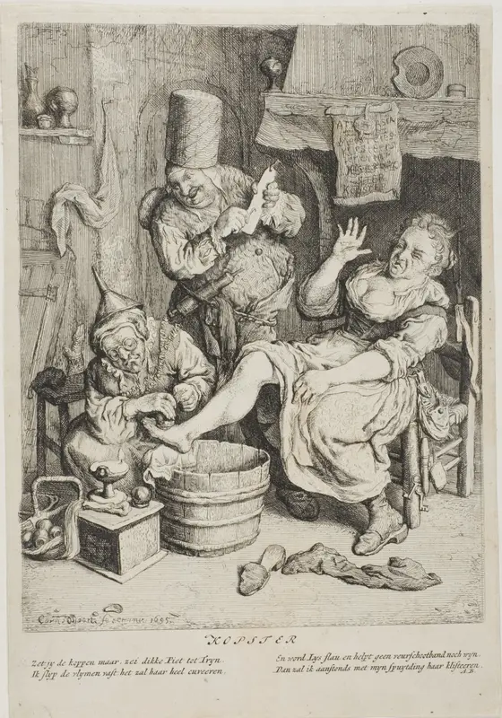 The Cupper (Kopster) Wall Art by Cornelis Dusart - High-Resolution Digital Print