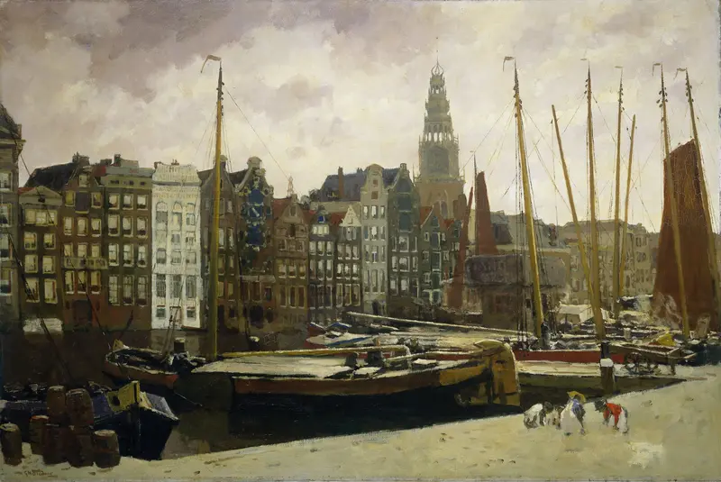 The Damrak, Amsterdam Wall Art by George Hendrik Breitner - High-Resolution Digital Print