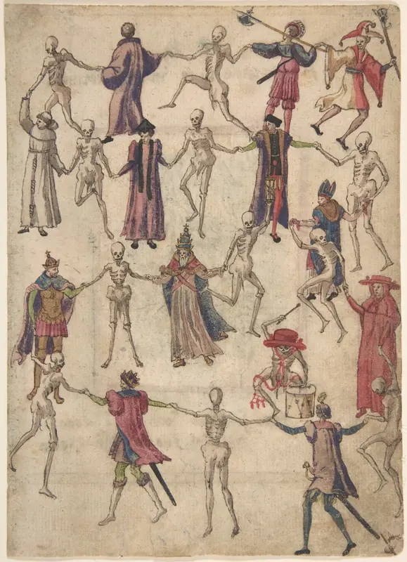 The Dance of Death Wall Art by Anonymous, German, 16th century - High-Resolution Digital Print