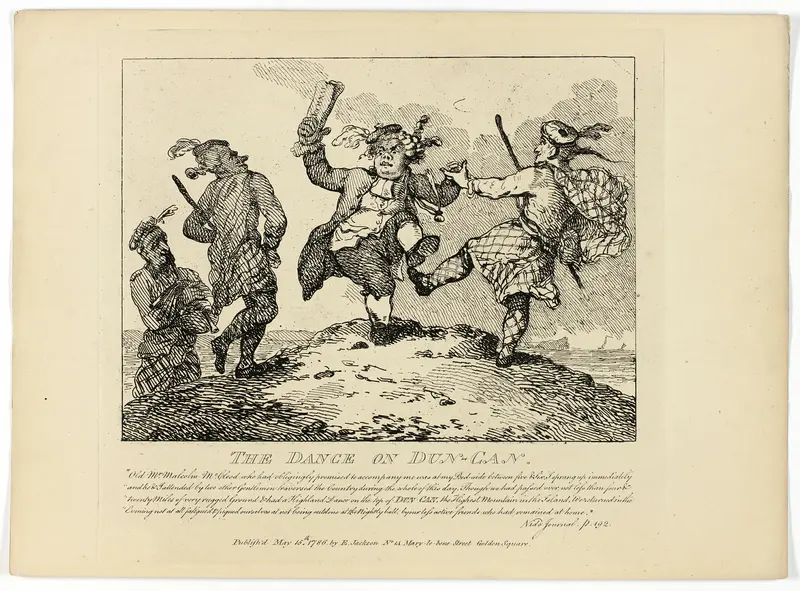 The Dance of the Dun-Can, from Boswell's Tour of the Hebrides Wall Art by Thomas Rowlandson - High-Resolution Digital Print