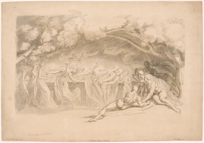 The Dance of the Nymphs, from The Tempest Wall Art by Frederick Christian Lewis - High-Resolution Digital Print