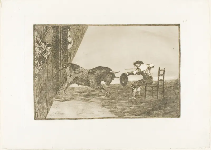 The daring of Martincho in the ring at Saragossa, plate 18 from The Art of Bullfighting