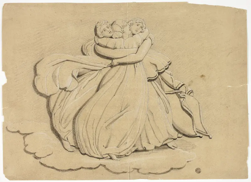 The Daughters of Pandarus Wall Art by John Flaxman - High-Resolution Digital Print