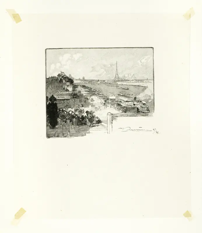 The Dawn, plate fourteen from Le Long de la Seine et des Boulevards