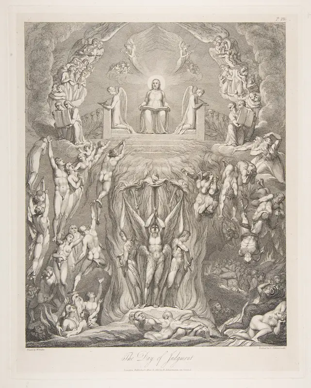 The Day of Judgment, from "The Grave," a Poem by Robert Blair Wall Art by William Blake - High-Resolution Digital Print