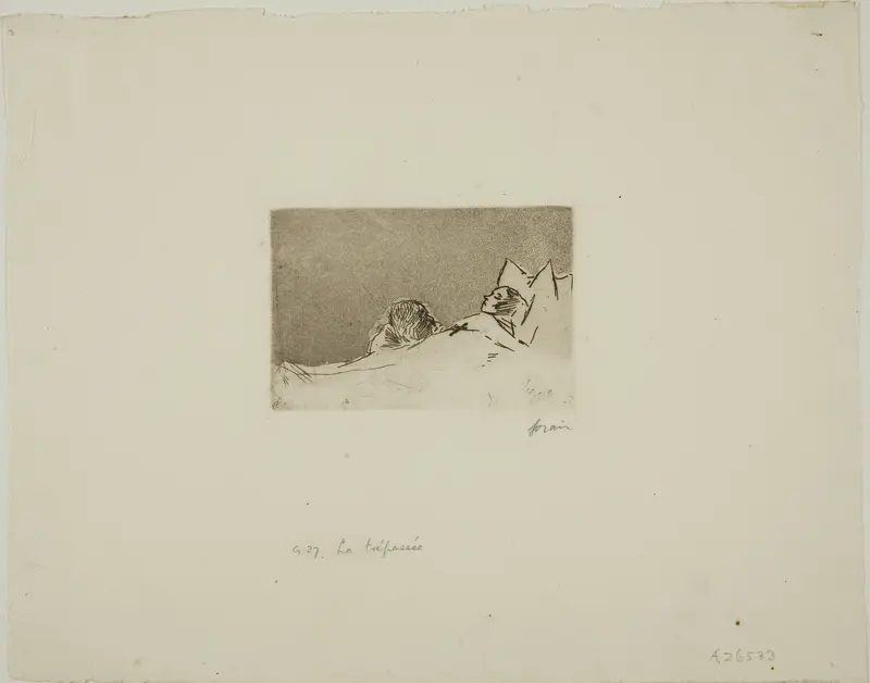 The Dead Girl Wall Art by Jean Louis Forain - High-Resolution Digital Print