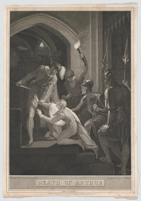 The Death of Arthur Wall Art by James Fittler - High-Resolution Digital Print