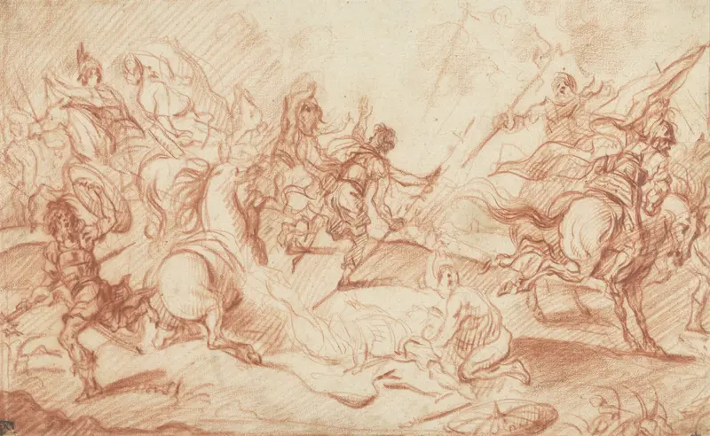 The Death of Decius Mus Wall Art by Unknown - High-Resolution Digital Print