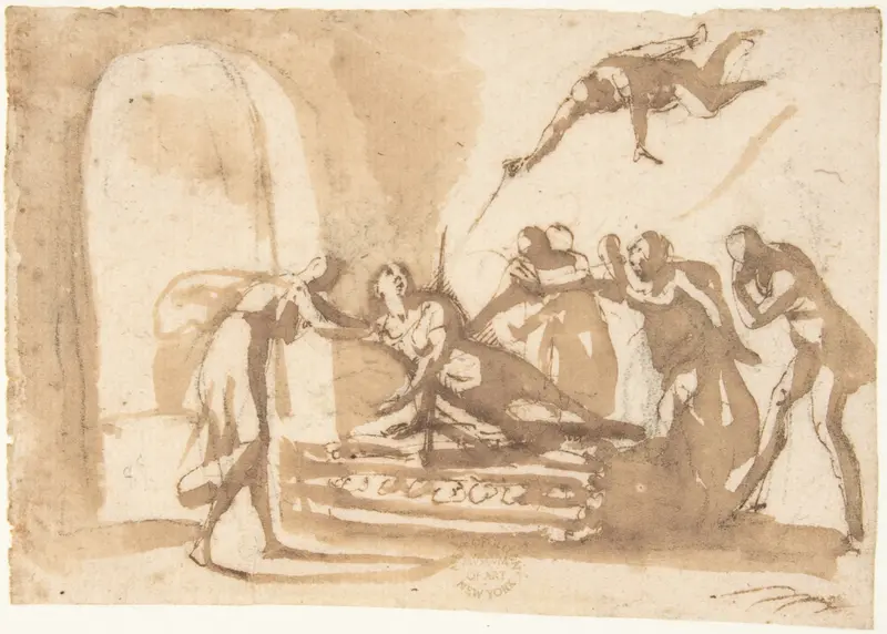 The Death of Dido Wall Art by Francesco Allegrini - High-Resolution Digital Print