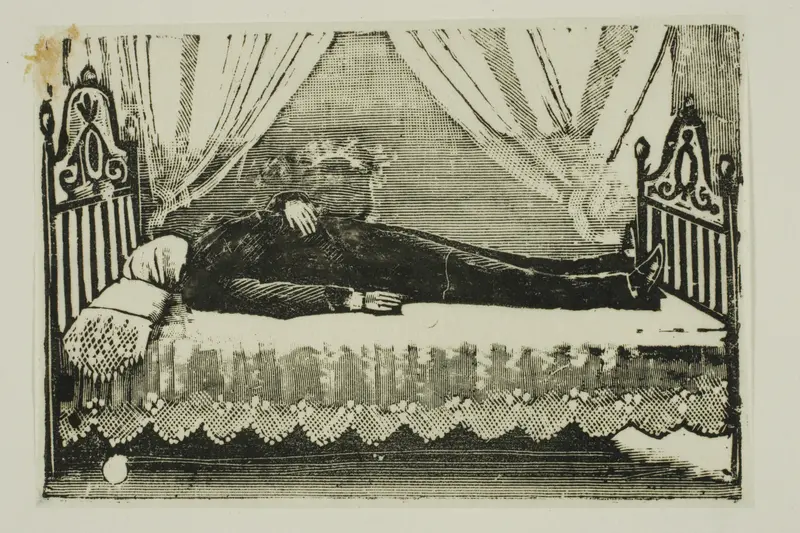 The Death of General Gonzales Wall Art by José Guadalupe Posada - High-Resolution Digital Print