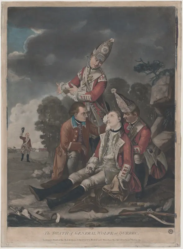The Death of General Wolfe at Quebec (September, 1759) Wall Art by Edward Penny - High-Resolution Digital Print