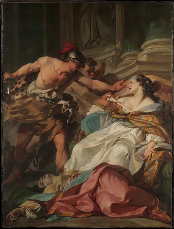 The Death of Harmonia Wall Art by Jean-Baptiste Marie Pierre - High-Resolution Digital Print