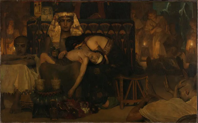 The Death of the Pharaoh’s Firstborn Son Wall Art by Lourens Alma Tadema - High-Resolution Digital Print