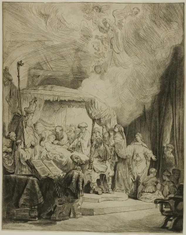 The Death of the Virgin Wall Art by Rembrandt van Rijn - High-Resolution Digital Print