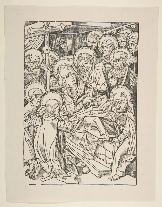 The Death of the Virgin Wall Art by Anonymous, German, 15th century - High-Resolution Digital Print
