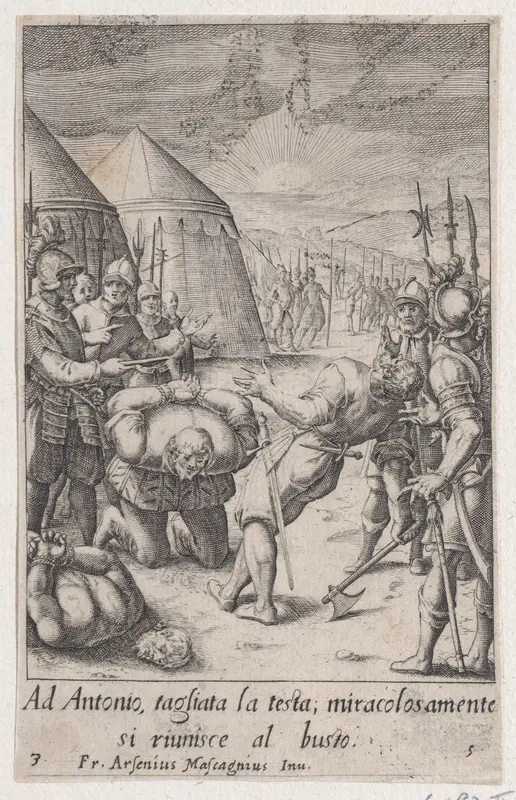 The Decapitation, from Scelta d'Alcuni Miracoli e Grazie della Santissima Nunziata di Firenze (Selection of Some Miracles and Graces that Occurred in the Church of the Annunziata in Florence) Wall Art by Jacques Callot - High-Resolution Digital Print