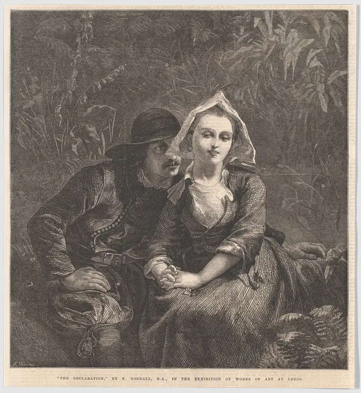 The Declaration, from "Illustrated London News" Wall Art by William Luson Thomas - High-Resolution Digital Print