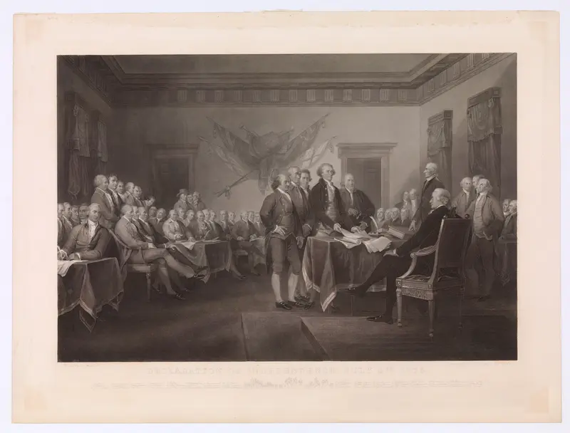 The Declaration of Independence, July 4, 1776 Wall Art by Waterman Lilly Ormsby - High-Resolution Digital Print