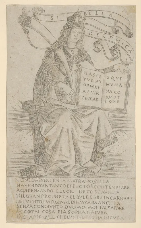 The Delphic Sibyl, from Prophets and Sibyls Wall Art by Francesco Rosselli - High-Resolution Digital Print
