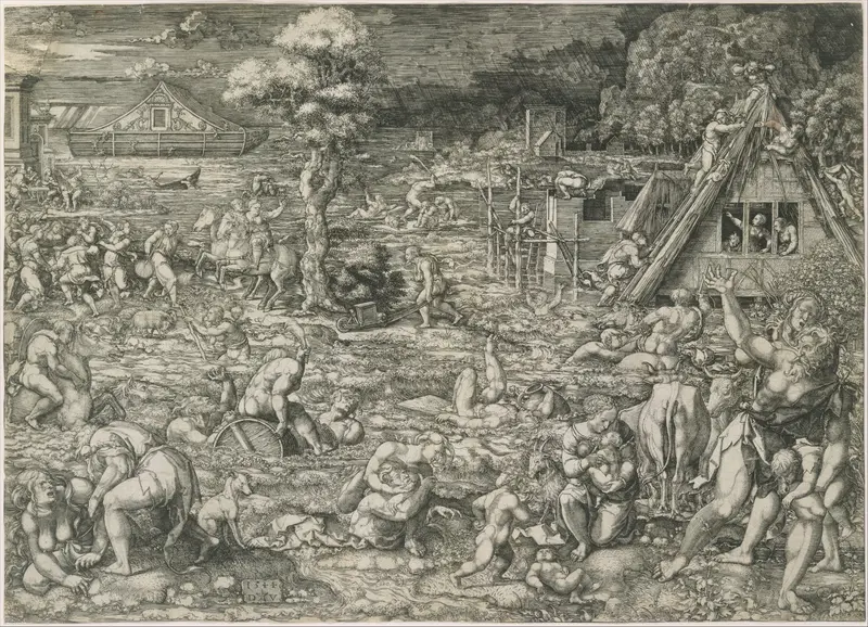 The Deluge Wall Art by Dirck Vellert - High-Resolution Digital Print