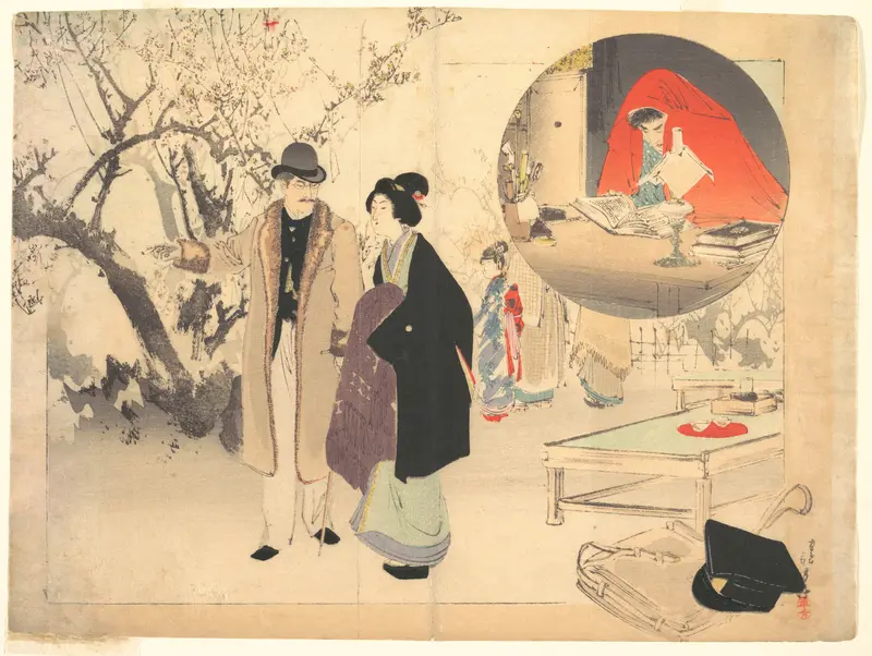 The Demon Gold (Konjiki yasha) Wall Art by Mizuno Toshikata - High-Resolution Digital Print