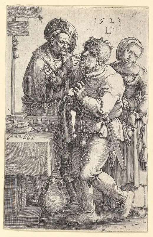 The Dentist Wall Art by Lucas van Leyden - High-Resolution Digital Print