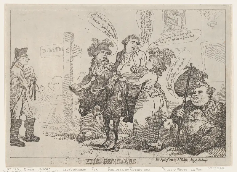 The Departure Wall Art by Thomas Rowlandson - High-Resolution Digital Print