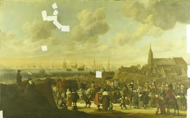 The Departure of Charles II of England from Scheveningen, 2 June 1660 Wall Art by Cornelis Beelt - High-Resolution Digital Print