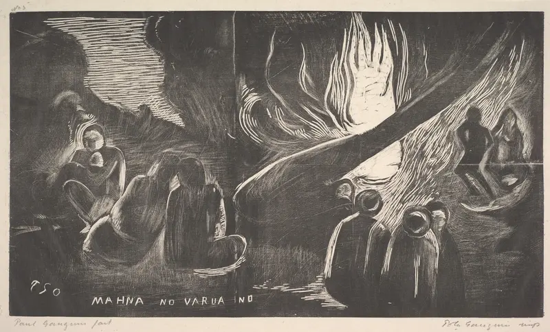 The Devil Speaks Wall Art by Paul Gauguin - High-Resolution Digital Print