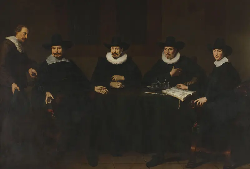 The Directors of the Serge Cloth Industry, Amsterdam Wall Art by Unknown - High-Resolution Digital Print