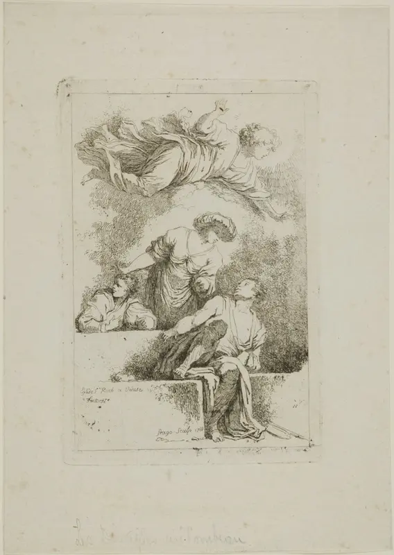 The Disciples at the Tomb Wall Art by Jean Honoré Fragonard - High-Resolution Digital Print