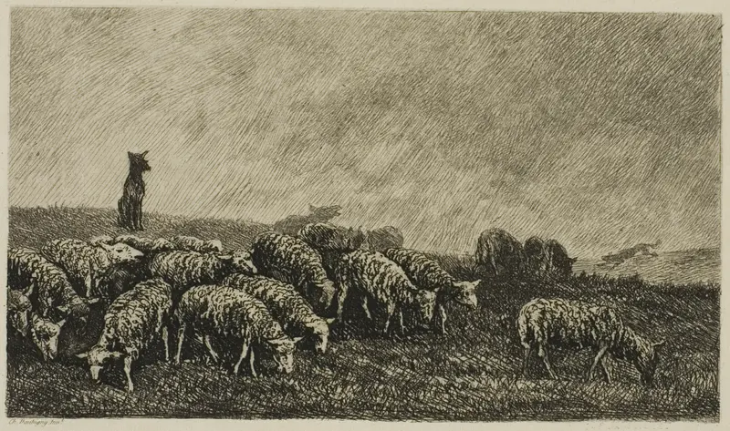 The Dog's Watch Wall Art by Charles François Daubigny - High-Resolution Digital Print