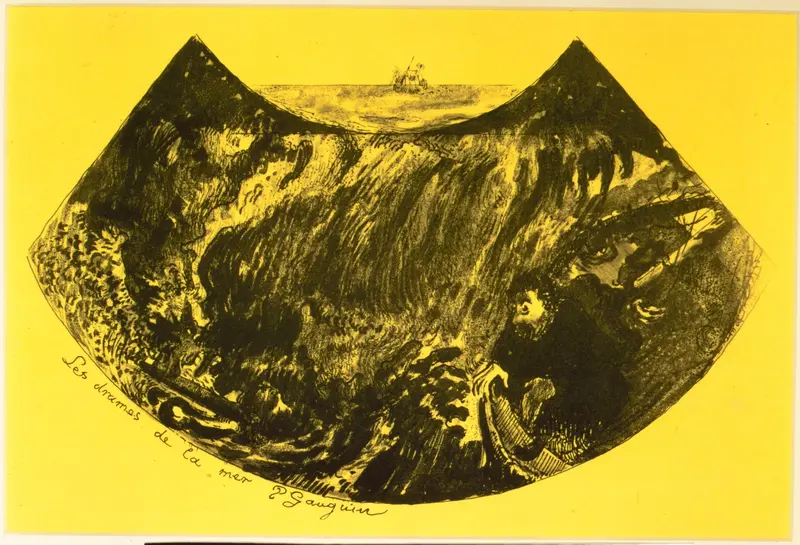 The Drama of the Sea, from the "Volpini Suite: Dessins lithographiques" Wall Art by Paul Gauguin - High-Resolution Digital Print