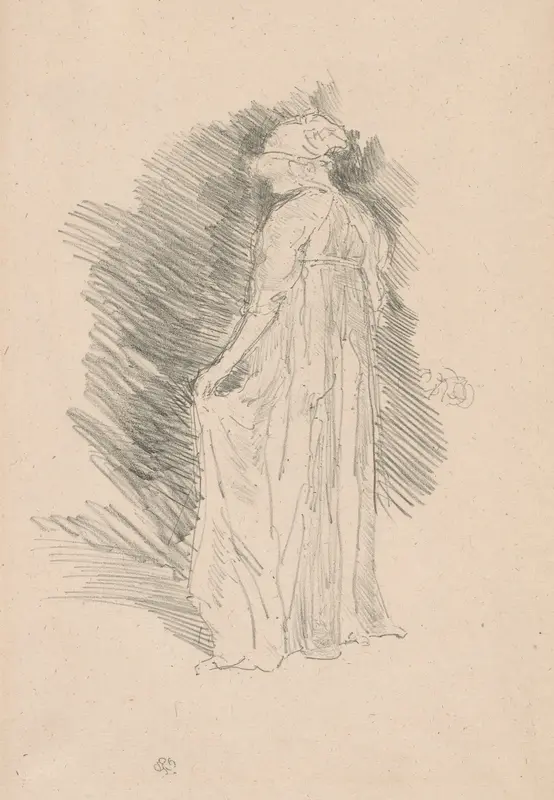 The Draped Figure, Back View