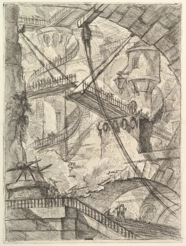 The Drawbridge, from "Carceri d'invenzione" (Imaginary Prisons)