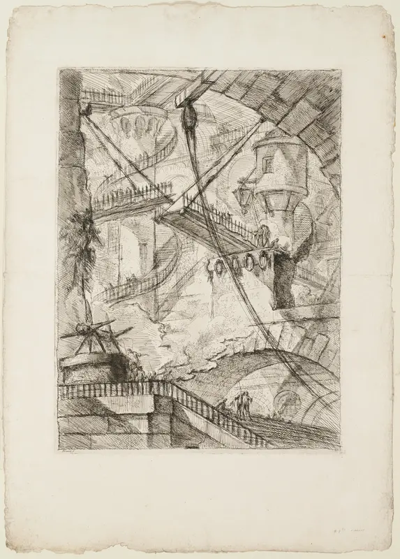 The Drawbridge, plate 7 from Imaginary Prisons