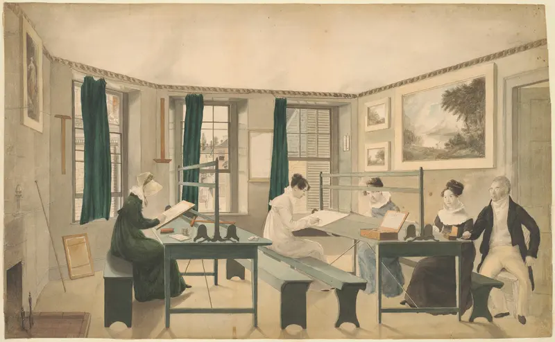The Drawing Class Wall Art by Unknown artist - High-Resolution Digital Print