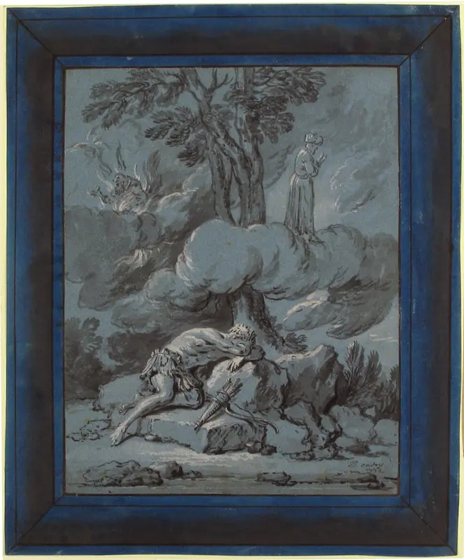The Dream of an Inhabitant of Mogul, from La Fontaine's "Fables", XI, 4 Wall Art by Jean-Baptiste Oudry - High-Resolution Digital Print