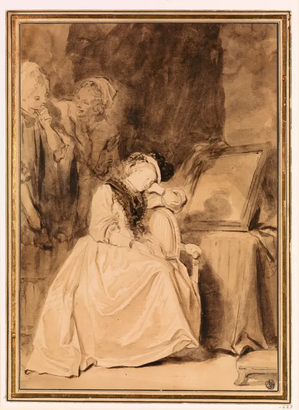 The Dreamer Wall Art by Jean Honoré Fragonard - High-Resolution Digital Print