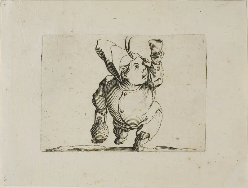 The Drinker Seen from the Front, from Varie Figure Gobbi