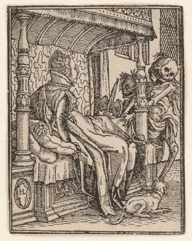 The Duchess, from "The Dance of Death" Wall Art by Hans Holbein the Younger - High-Resolution Digital Print