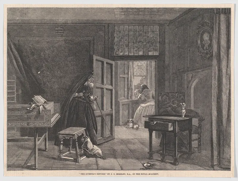 The Duenna's Return, from "Illustrated London News" Wall Art by William Luson Thomas - High-Resolution Digital Print