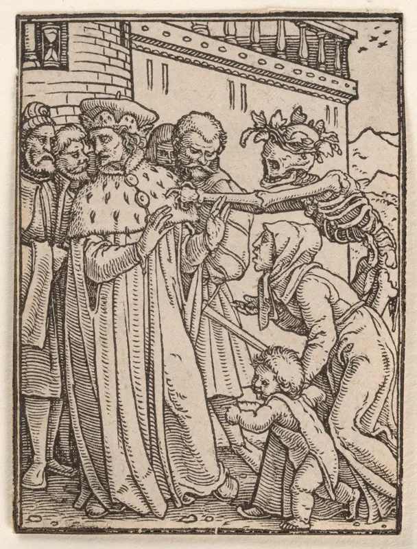 The Duke, from "The Dance of Death" Wall Art by Hans Holbein the Younger - High-Resolution Digital Print