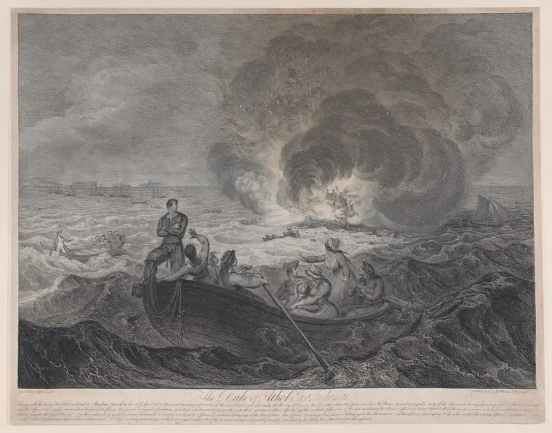 The Duke of Athol, East Indiaman Wall Art by James Gillray - High-Resolution Digital Print