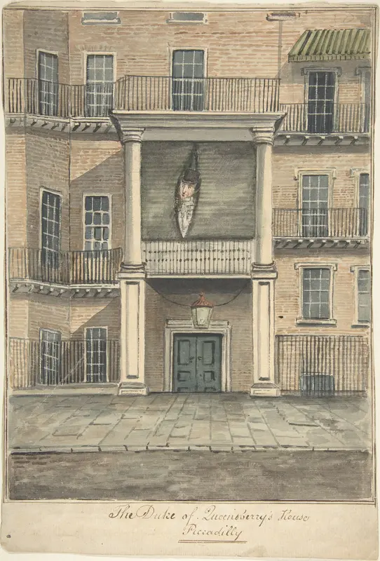 The Duke of Queensbury's House, Piccadilly Wall Art by Anonymous, British, 19th century - High-Resolution Digital Print