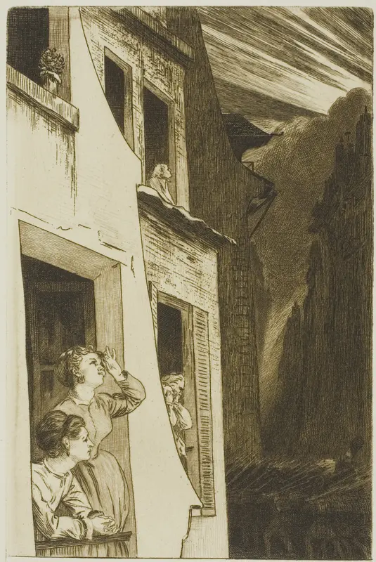 The Eclipse Wall Art by Félix Henri Bracquemond - High-Resolution Digital Print